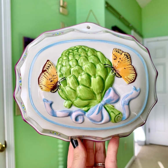 Franklin Mint Other - 💚 Vintage Butterfly Artichoke Country Le Cordon Bleu The Franklin Mint Wall Art